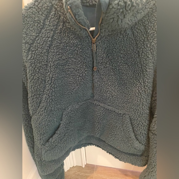 Lululemon fleece jacket dark green - Picture 1 of 4